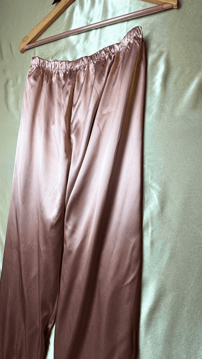 Luxurious Satin Pink Pajama Trouser - TRÈS FOU OR SOMETHING