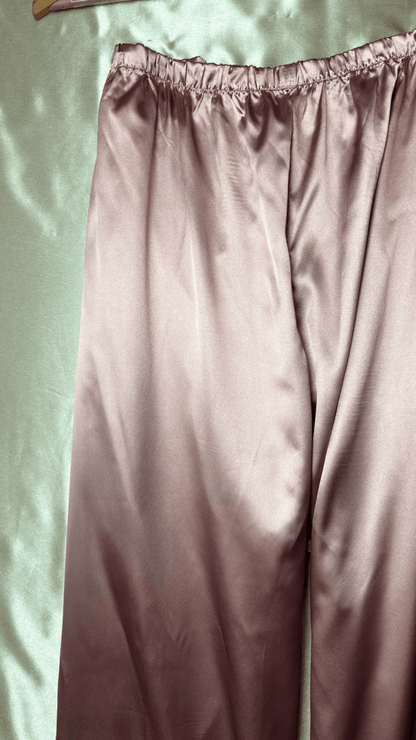 Luxurious Satin Pink Pajama Trouser - TRÈS FOU OR SOMETHING