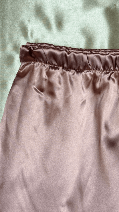 Luxury Satin Pink Pajama Shorts - TRÈS FOU OR SOMETHING