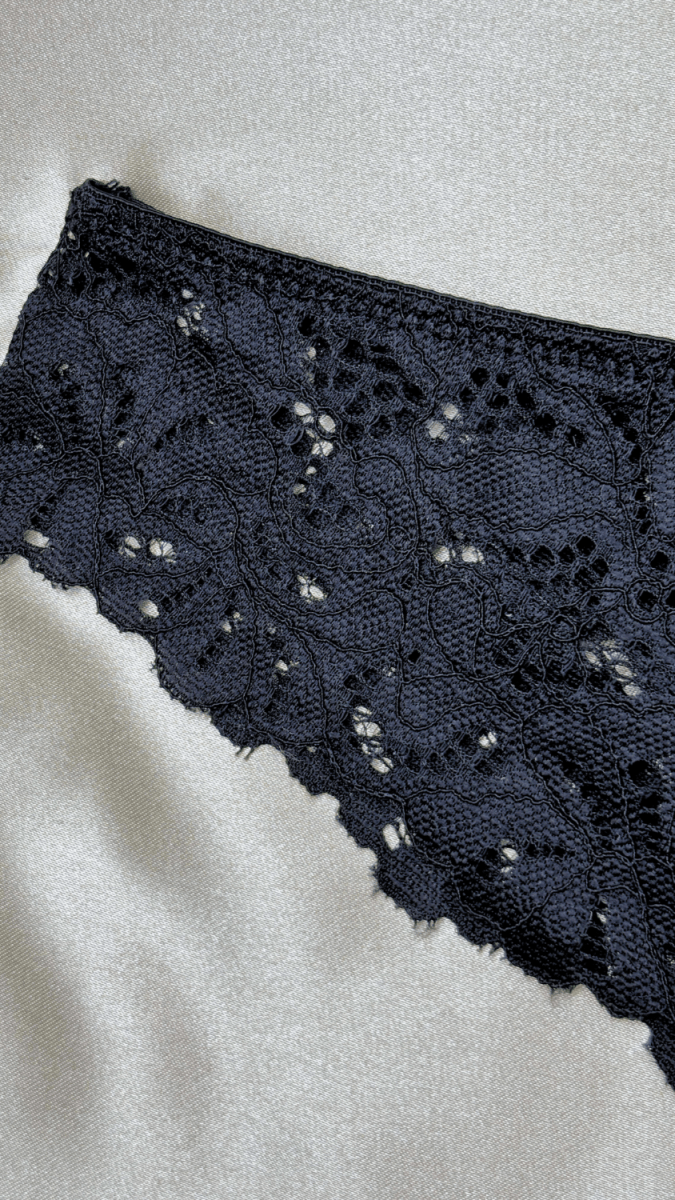 Lyla Black Satin Fancy Panties - TRÈS FOU OR SOMETHING