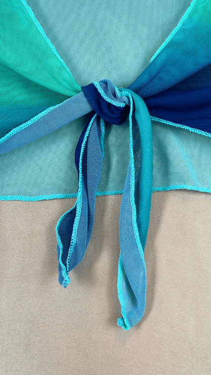 Mediterranean Blues Cover Up Top - TRÈS FOU OR SOMETHING