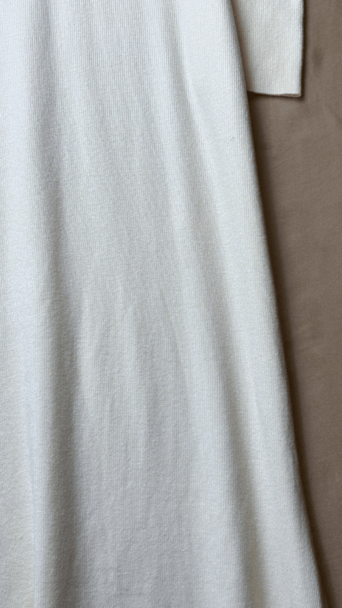 Mermaid Turtleneck Cream Dress - TRÈS FOU OR SOMETHING