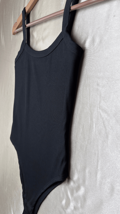 Minimal Black Tank Bodysuit - TRÈS FOU OR SOMETHING