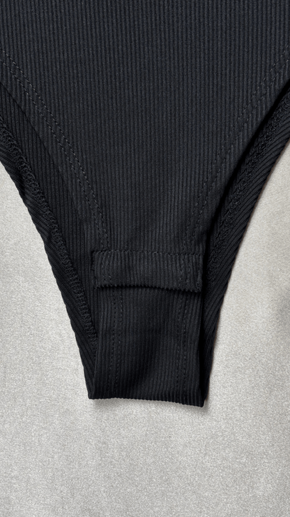 Minimal Black Tank Bodysuit - TRÈS FOU OR SOMETHING