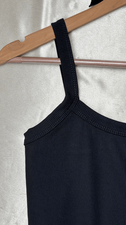Minimal Black Tank Bodysuit - TRÈS FOU OR SOMETHING