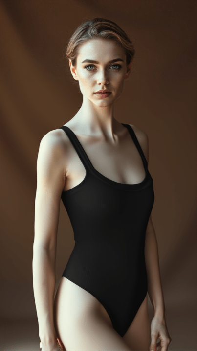 Minimal Black Tank Bodysuit - TRÈS FOU OR SOMETHING