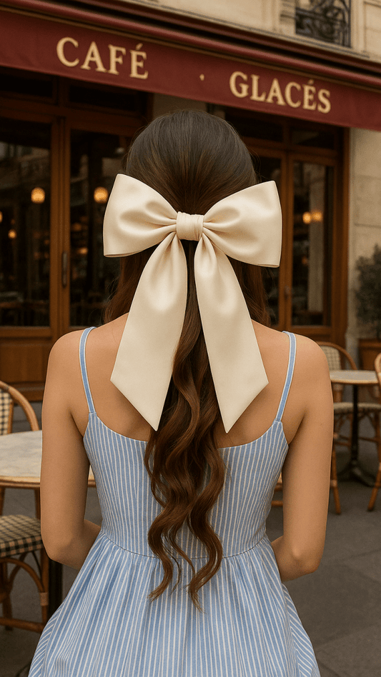 Oversized Double Bow Hair Clip - TRÈS FOU OR SOMETHING