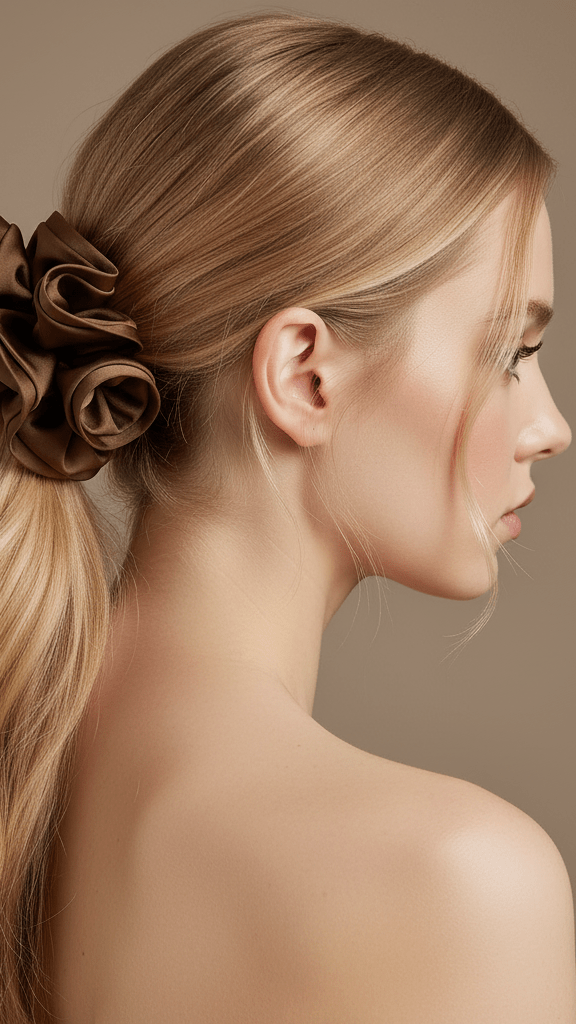 Oversized Ruffle Hair Scrunchie - CHAMBRE 535