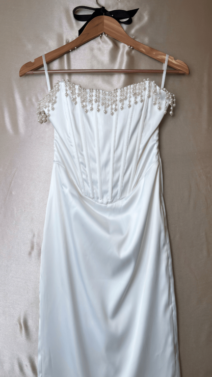Pearl Bust Corset Dress - TRÈS FOU OR SOMETHING
