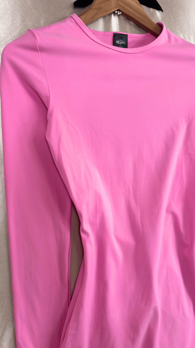 Pink Teardrop Open Back Dress - TRÈS FOU OR SOMETHING