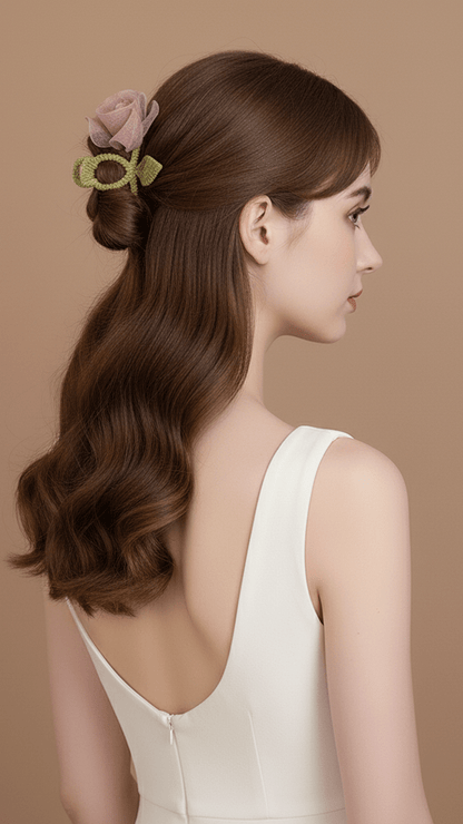 Pink Tulip Hair Clip - CHAMBRE 535