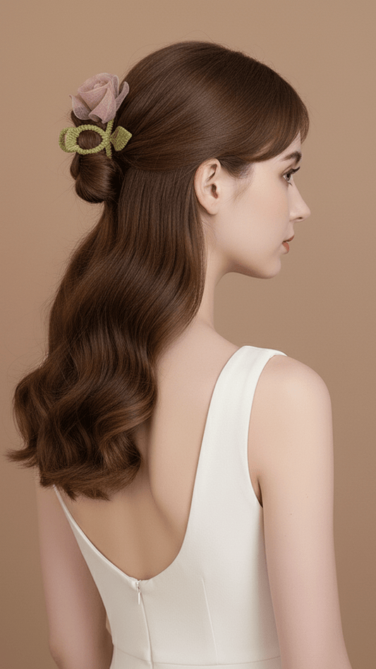 Pink Tulip Hair Clip - CHAMBRE 535