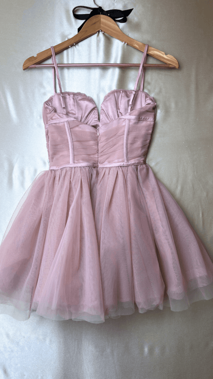 Pink Tulle n Bows Dress - TRÈS FOU OR SOMETHING