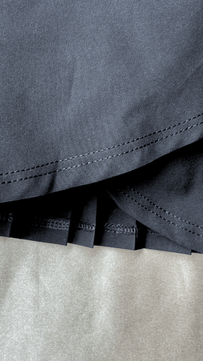 Pleated Athleisure Black Skirt - TRÈS FOU OR SOMETHING