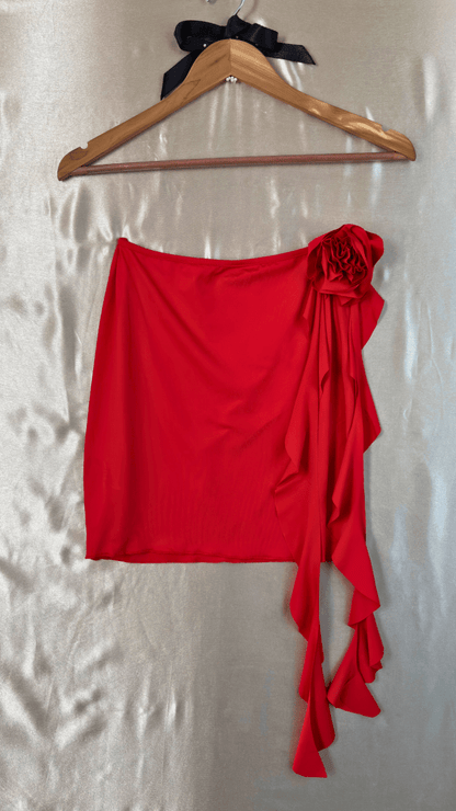 Pom Pom Ruffle Skirt - TRÈS FOU OR SOMETHING