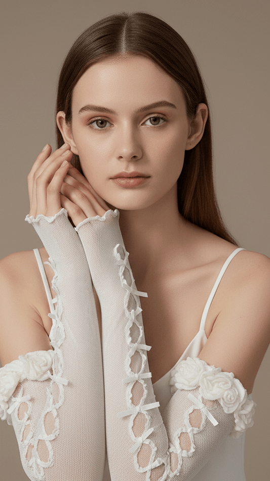 Puff Satin Bows Sleeves - CHAMBRE 535