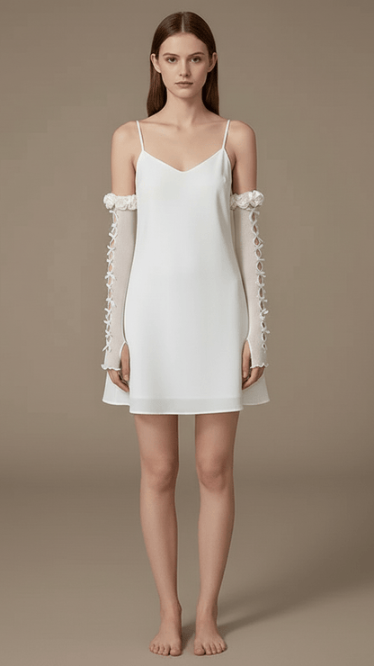 Puff Satin Bows Sleeves - CHAMBRE 535