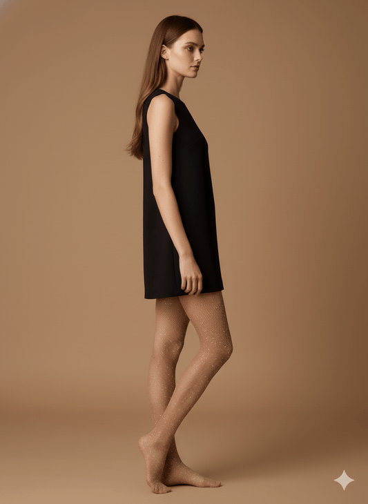 Rhinestone Fishnet Tights - CHAMBRE 535