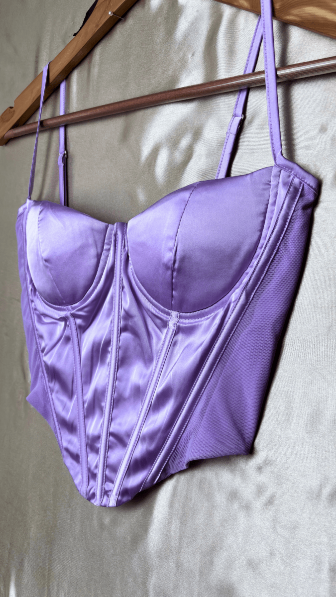 Satin Boning Top - TRÈS FOU OR SOMETHING