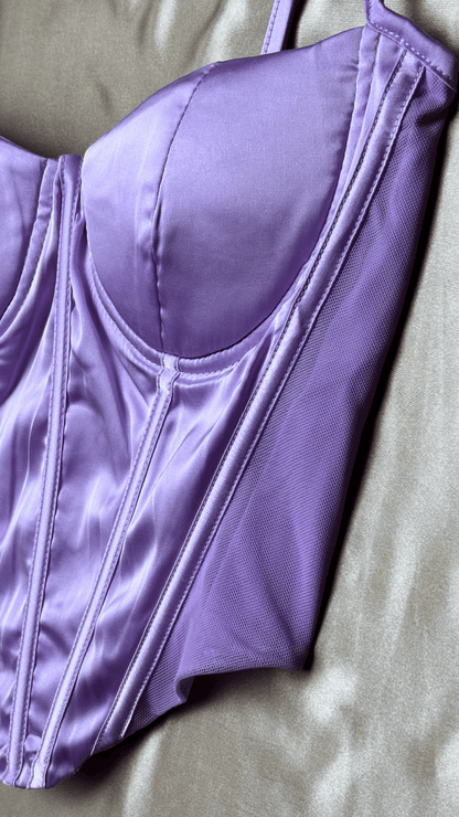 Satin Boning Top - TRÈS FOU OR SOMETHING