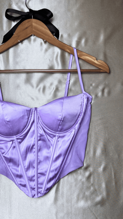 Satin Boning Top - TRÈS FOU OR SOMETHING