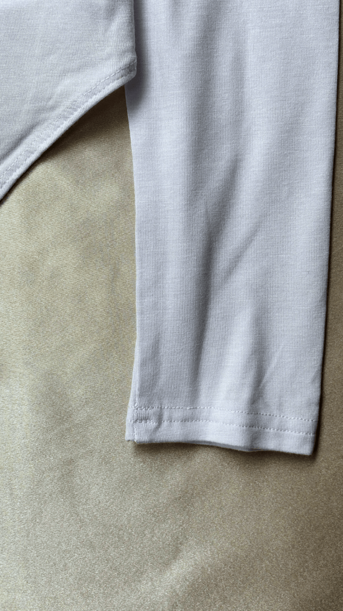 SmoothFlexi Plunge Long Sleeve White Bodysuit - TRÈS FOU OR SOMETHING