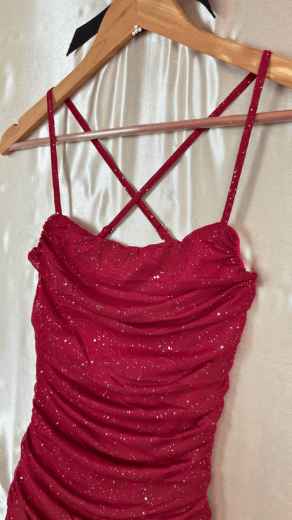 Sparkle Backless Mini Dress - TRÈS FOU OR SOMETHING