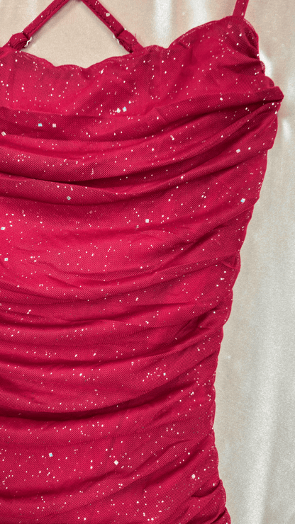 Sparkle Backless Mini Dress - TRÈS FOU OR SOMETHING