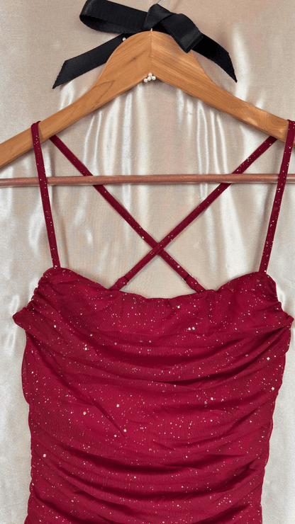 Sparkle Backless Mini Dress - TRÈS FOU OR SOMETHING