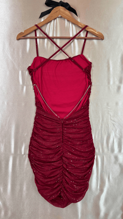 Sparkle Backless Mini Dress - TRÈS FOU OR SOMETHING