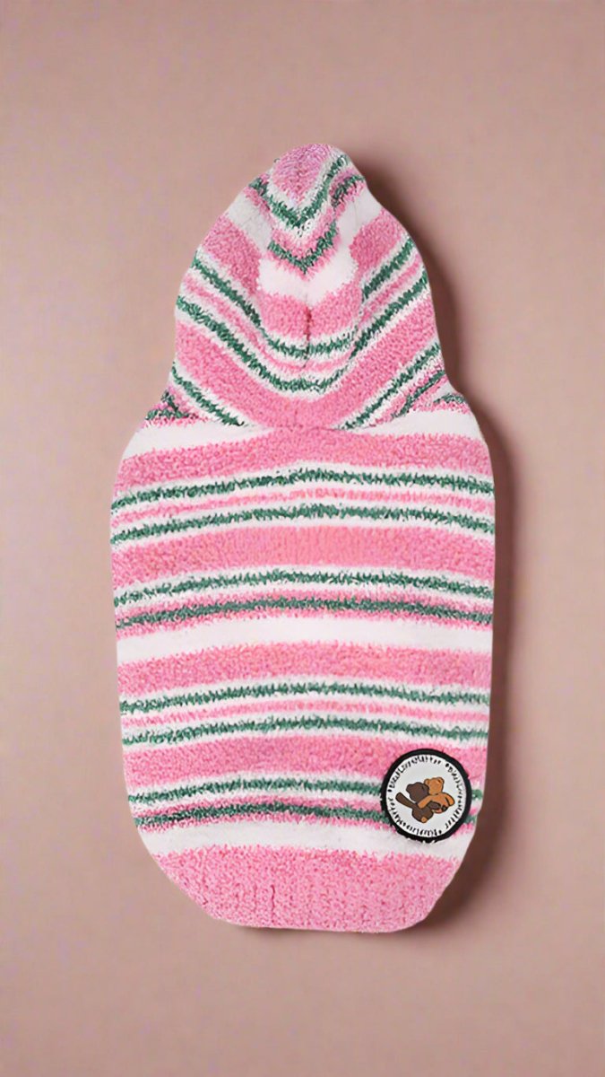 Stripes Puppy Hoodie - TRÈS FOU OR SOMETHING