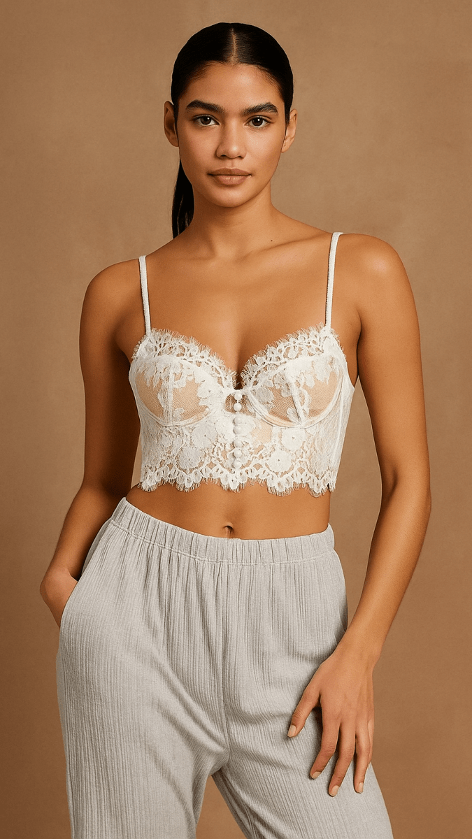 Tiffany White Bralette - CHAMBRE 535