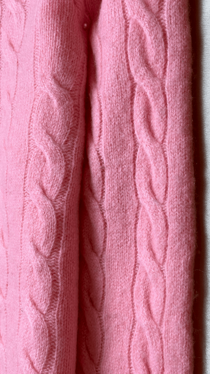Tortoise Merino Wool Pink Cardigan - TRÈS FOU OR SOMETHING