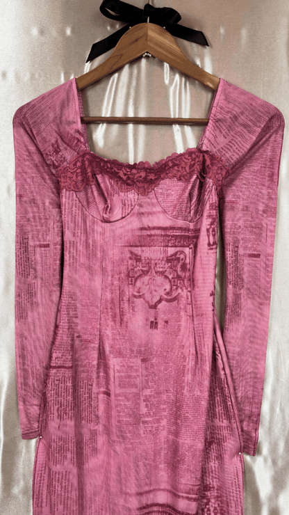Velvety Articles Dress - TRÈS FOU OR SOMETHING