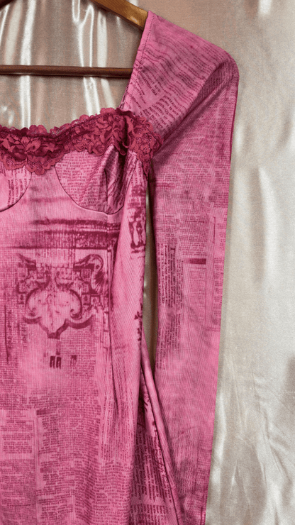 Velvety Articles Dress - TRÈS FOU OR SOMETHING