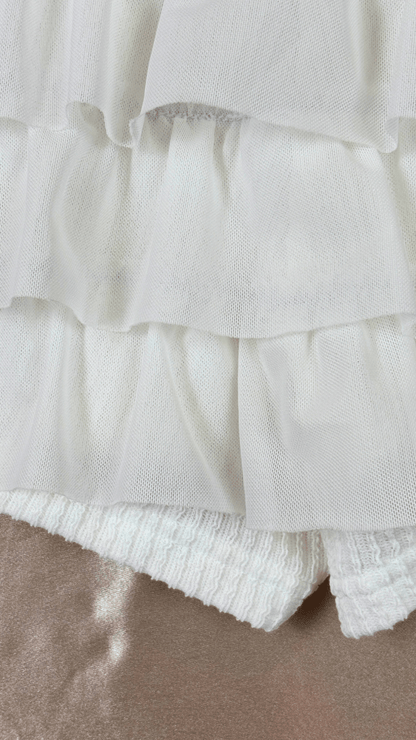 White Ruffles Skort - TRÈS FOU OR SOMETHING