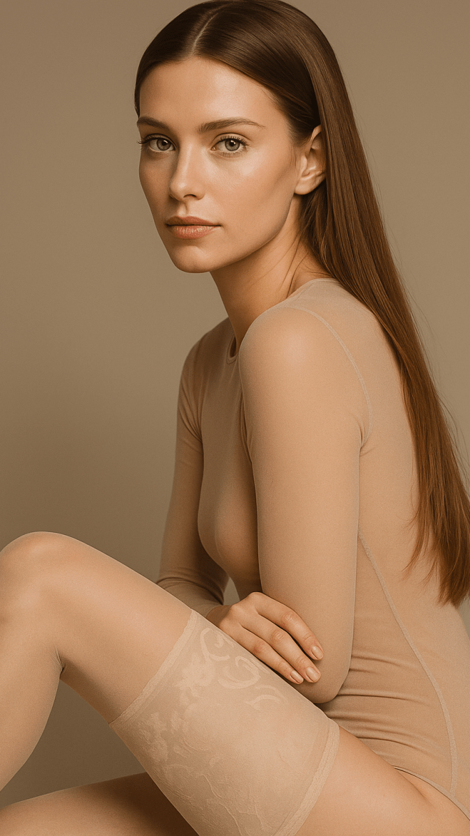 Wide Lace Bandeau Stay Up Stockings - CHAMBRE 535