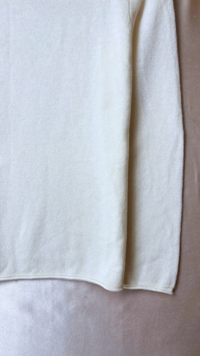 Wool Turtleneck Cream Sweater - TRÈS FOU OR SOMETHING